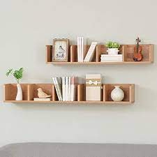 Teerwere Floating Shelf Wall Mount Rustic Floating Shelves Wall Mounted Wood Wall Shelves Set Of 3 Fo Floating Shelves Wood Wall Shelf Wall Shelves Living Room