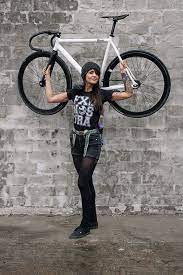 bicycle in white bicycle girl fixed gear girl bicycle fashion