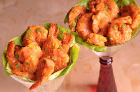 We serve shrimp cocktail in glass ice cream dishes. Dynamite Shrimp Appetizer What S In The Pan