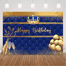 3d render for birthday, party, wedding or promotion banners or posters. Royal Blue Prince Happy Birthday Backdrop Gold Glitter Balloons Newborn Baby Birthday Background Champagne Dots Photo Shoot Special Offer 8e3df4 Goteborgsaventyrscenter