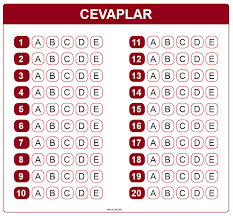 30 dakikada öğrenci karnelerini alın. Yazili Sinav Kagidi Icin Yatay Ve Dikey Hazir Optik Formlar