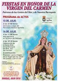 A las 7:00 de la mañana comenzará la bendición de los vehículos hasta las 12 del día. Murcia Today Span Style Color 780948 Archived Span 15th And 16th July Virgen Del Carmen In Aguilas