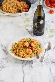 We made a mental note to try it; Prawn Pasta With Tomatoes Garlic Cream Recipe Drizzle And Dip