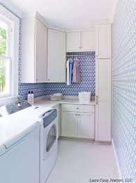 Brass, copper, stainless…it all works. Laundry Room Decor Wallpaper Simplified Beesimplified Bee