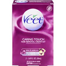 I hate shaving, waxing hurts, and those creams burns. Veet Caring Touch Bikin Underarm Hair Removal Cream Kit Shop Frick S Market