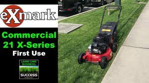 Exmark sells its products through a network of dealers. Exmark Commercial 21 X Series Mower First Use Youtube