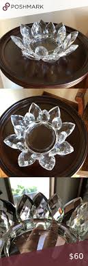 Shop godinger lighting by design assorted crystal candle holder collection online at macys.com. Shannon Lotus Blossom Crystal Candle Holder Crystal Candle Holder Crystal Candles Crystal Design