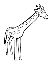 Easy To Color Giraffe Giraffe Coloring Page Animal Coloring Pages Giraffe Drawing Farm Animal Coloring Pages