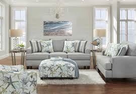 Solid wood living room sofas, armchairs & couches. Fusion Jitterbug Flax Queen Sleeper Sofa And Loveseat With Savannah Ocean And Reinvented Nautica Accent Pillows