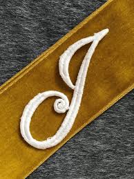 Capital letter j the letter j is the 10th capital letter in the english alphabet, but this is the first letter to be learned in cursive. Vintage Venise White Cursive Letter J Decorative Embroidery Patch 5041