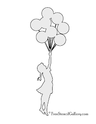 Banksy Stencils Printable Banksy Flying Balloon Girl Stencil Free Stencil Gallery Free Stencils Printables Stencil Graffiti Stencils Printables