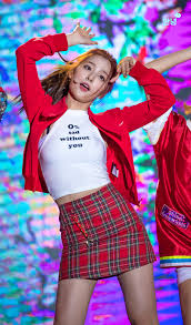 It is the same stype of ribbon as the sweaty bands, if you forget a sweat band for your arm a few swipes will take alot of sweat off of the hands. Idol Fashion Archive Twice S Jihyo What Is Love