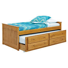 How big is a twin size captain's bed? Solid Wood Heartland Captains Bed With Trundle More Than A Furniture Store