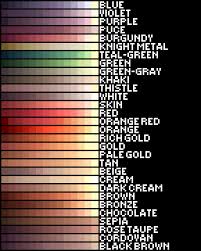 Ragnarok Online Color Palette By Lovipoe On Deviantart Palette Art Color Palette Challenge Skin Color Palette