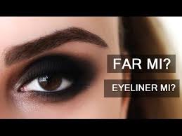 Siyah Dumanli Goz Makyaji Far Mi Eyeliner Mi Eyeliner Far Gozler