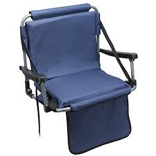 Amazon Com Blue Stadium Chair With Back Sports Fan Sports Stadium Seats And Cushions Sports Outdoors Stadium Chairs Chair Bleacher Seating