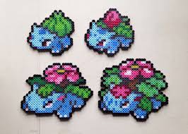 Bulbasaur Ivysaur Venasaur Mega Venasaur Pokemon Perler Bead 8bit Nintendo Sprite Pokemon Perler Beads Pokemon Bead Diy Perler Beads