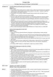 Operations Research Scientist Resume Samples Velvet Jobs