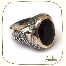 bague noir et argent 3