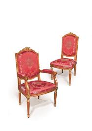 Have a small entertaining space? Classic Chair With Arms Gold Finishings Suited For Dining Room Idfdesign