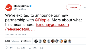 Ripple Partners With Moneygram For Cross Border Payments