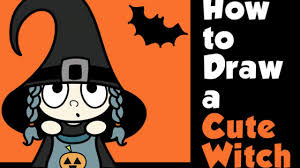 Easy drawing tutorials for beginners cool things to draw step by. How To Draw A Cute Cartoon Kid Dressed Up As A Witch For Halloween Easy Step By Step Drawing Tutorial How To Draw Step By Step Drawing Tutorials