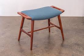 Hans J Wegner Ap 30 Music Stool Rare Piano Bench In Mid Century Modern Design Newly Upholstered In Rich Tonic Kvadrat Elegantly Cr Teak Teak Frame Wegner Modern stools are like that.