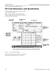 Toyota 7bncu18 Forklift Service Repair Manual Sn 50001 And Up