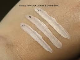 Even outs skin tone and reduces appearance of blemishes; Makeup Revolution Conceal Define Concealer Review Swatch 6065 Thebeauparlour