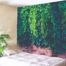 Waterproof Leaf Brick Print Wall Tapestry Tapestry Wall Hanging Tapestry Nature Wall Tapestry