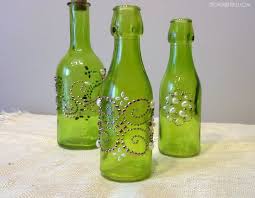Feeling Green Beaded Bottles Crafts With Glass Jars Antique Bottles Michaels Craft