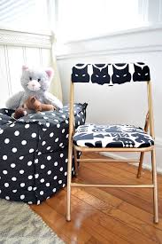 If you plan to sit on the chair a lot, we recommend spraying the chair with colorstay dye fixative. Diy Upholstered Kid S Folding Chair