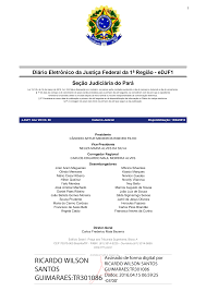 RICARDO WILSON SANTOS GUIMARAES:TR301086