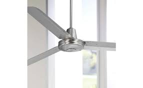 Zeus features an led focal light with transparent polycarbonate diffuser. 60 Turbina Industrial Contemporary 3 Blade Indoor Outdoor Ceiling Fan With Remote Control Brushed Steel Silver Metal Damp Rated For Patio Exterior House Porch Gazebo Garage Barn Casa Vieja Amazon Com
