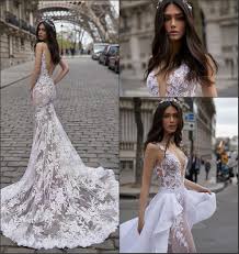 Fancy and romantic, trumpet wedding dresses are the perfect decision for those who want to look chic. 2019 Sexy Backless Lace Wedding Dress Mermaid Trumpet Plunge V Neck Beach Wedding Bridal Dresses With Overskirt Modest Buy At The Price Of 320 00 In Aliexpress Com Imall Com