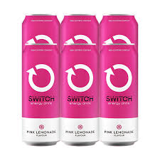 Switch Energy Drink Pink Lemonade Flavour 6x500ml - Superb Hyper