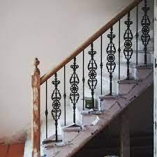 Staircases need banisters for extra safety. New Cast Iron Balustrading Fitted To Another Stair At A Project In Wimbledon Wimbledon Stairs Iron Staircase Railing Iron Stair Railing Staircase Makeover