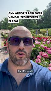 Peony Garden Ann Arbor Vandalized