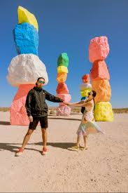 The is the most commonly used word in the english language; Seven Magic Mountains A Wonderful Stop Off On Your Usa Road Trip