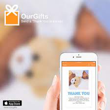 Put The Power Of Instant Thank You Right In Your Hands The Ourgifts App Is Perfect For Baby Sho Baby Shower Thank You Cards Baby Shower Thank You Gift Tracker