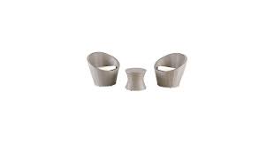 Grey Cream Egg Rattan Bistro Set In 2020 Bistro Set Rattan Egg Styles