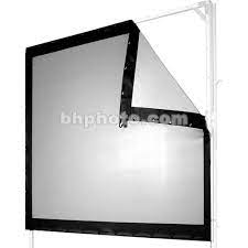 When you're done just fold it up and store it away. The Screen Works Ezf801352v 72 X 127 E Z Fold Ezf801352v B H