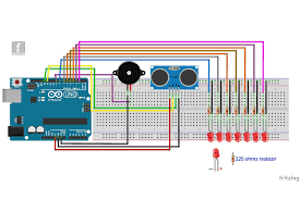 Ide and stored at the memory of the arduino. Arduino Range Sensor With Leds And Buzzer I Mr Electrouino