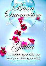 Cdb Cartoline Per Tutti I Gusti Cartolina Buon Onomastico Giulia Un Nome S Buon Onomastico Auguri Di Buon Compleanno Onomastico