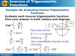 Remember how functions and their inverses should cancel each otherout? Inverses Of Trigonometric Functions Ppt Video Online Download
