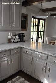 darker gray cabinets and our marble
