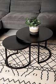 Couchtisch in schwarz online kaufen bei otto » große auswahl top service top marken ratenkauf & kauf auf rechnung möglich » jetzt bestellen! Couchtisch Nero 2er Set O70 Mangoholz Schwarz Couchtische Beistelltische Henk Schram Meubelen
