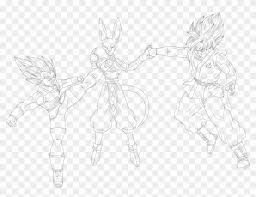 Dragon ball super is the latest serialized entry in the dragon ball media franchise. Free Dragon Ball Super Coloring Page To Print And Color Line Art Clipart 792184 Pikpng