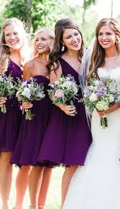 My fiance is putting on a black suit, white shirt with a royal purple tie. Purple And White Bridesmaid Dresses Promotions