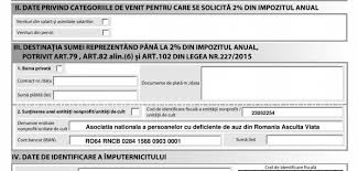 Declaratia Formularul 230 Ptr Anul 2018